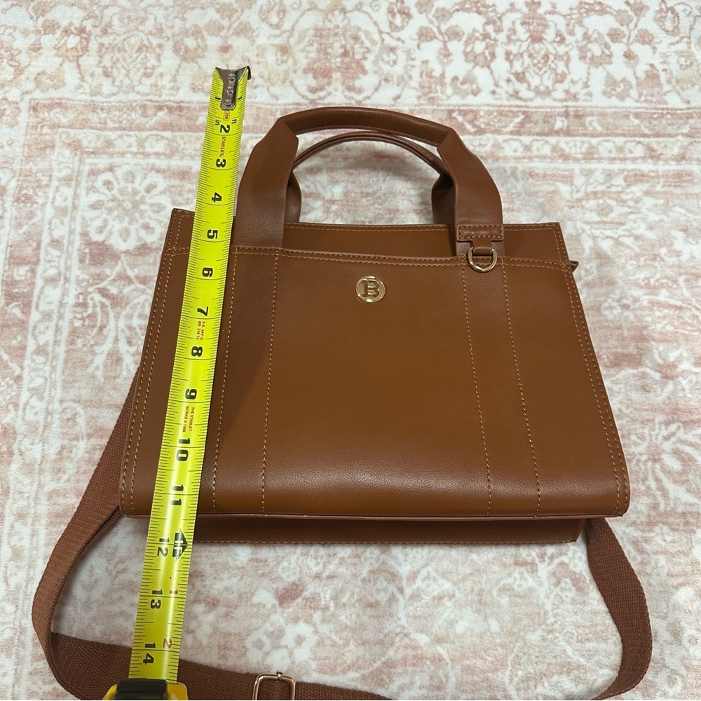 Bostanten 👜 Vegan Leather Brown Tote Bag - Picture 9 of 10